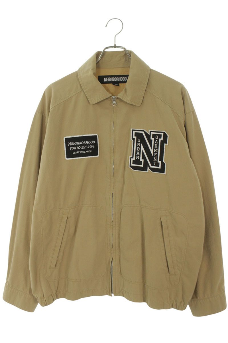 NEIGHBORHOOD 24SS Washed Zip Work Blouson Beige Size L