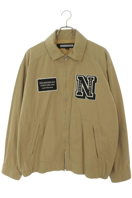 NEIGHBORHOOD 24SS Washed Zip Work Blouson Beige Size L