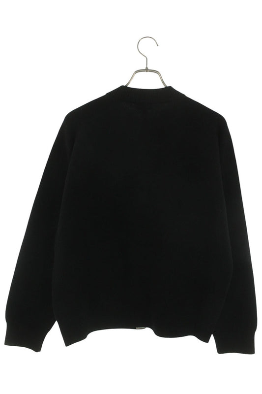 CHANEL Coco Mark Button Cashmere Knit Cardigan Black Size XS