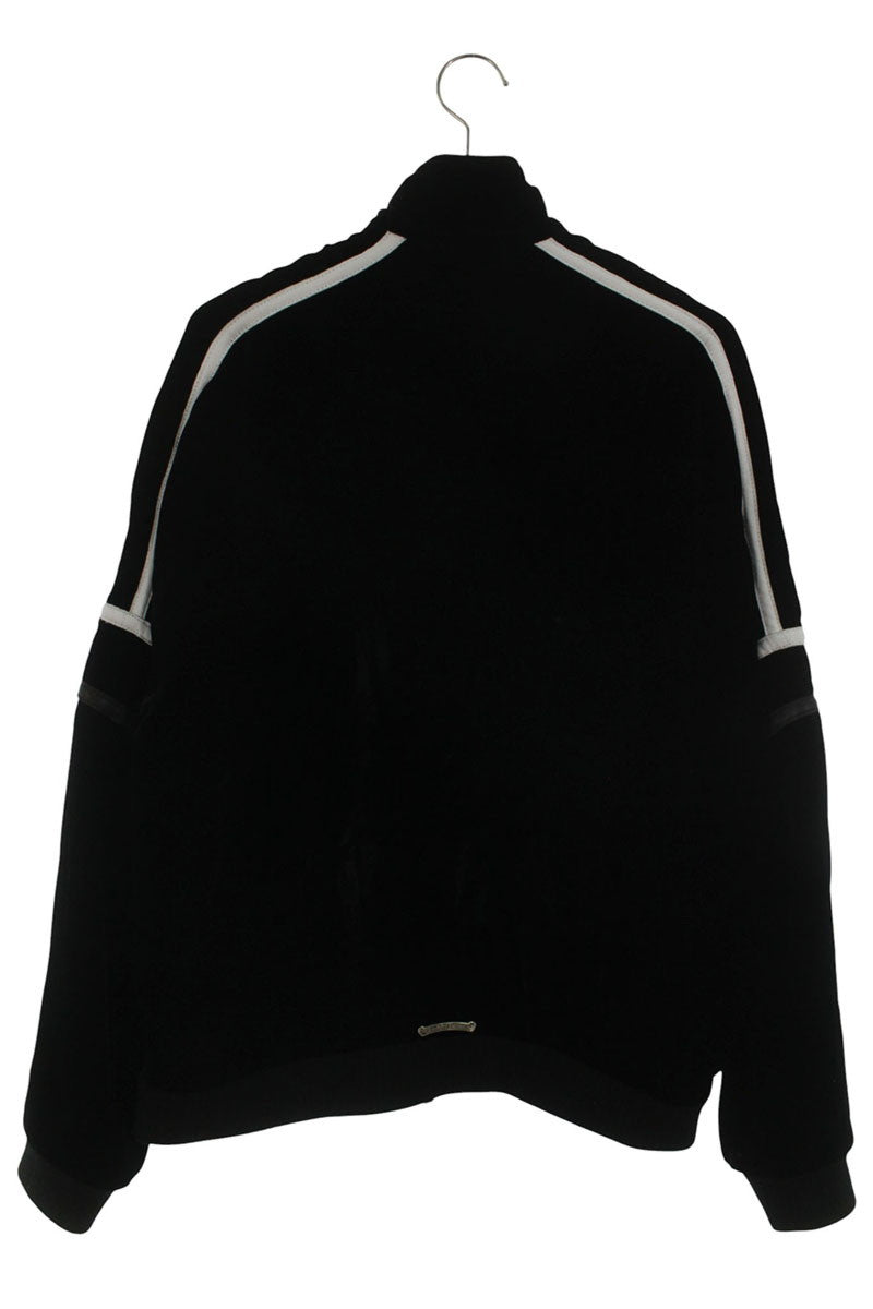 Chrome Hearts Logo Embroidered Velour Track Black Size M