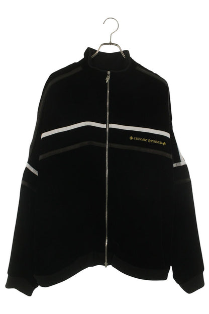 Chrome Hearts Logo Embroidered Velour Track Jacket Size XXL