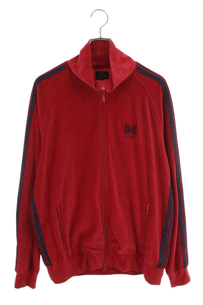 Needles Velour Track Blouson Red/Navy Size L