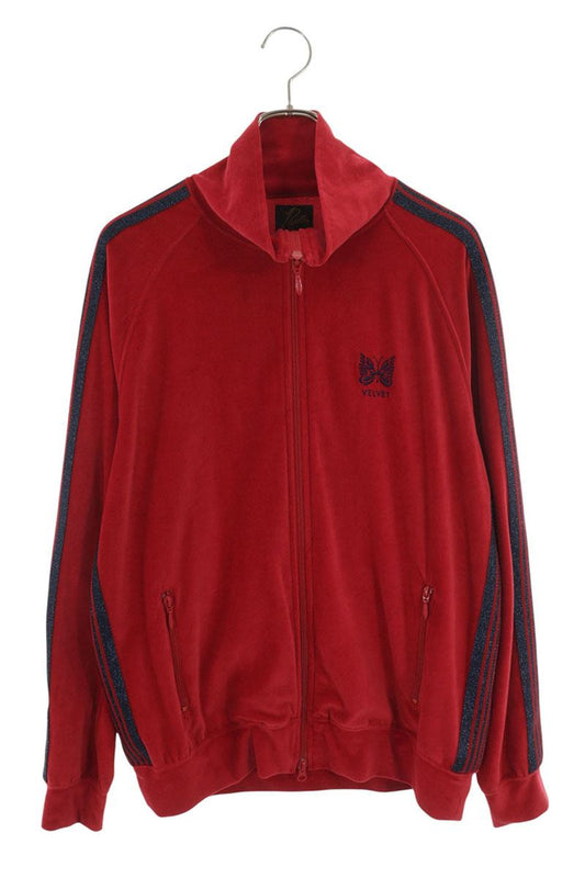 Needles Velour Track Blouson Red/Navy Size L