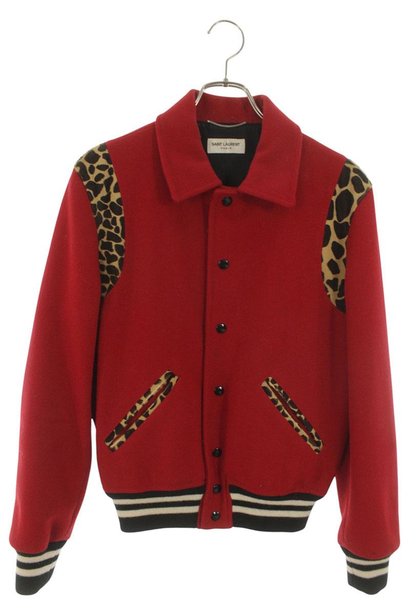 SAINT LAURENT PARIS Teddy Leopard Pony Hair Wool Size XS