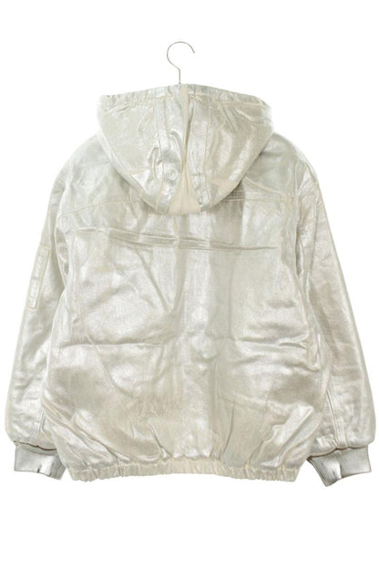 MM6 24SS Foil Hooded Work Jacket Paint Print Size S