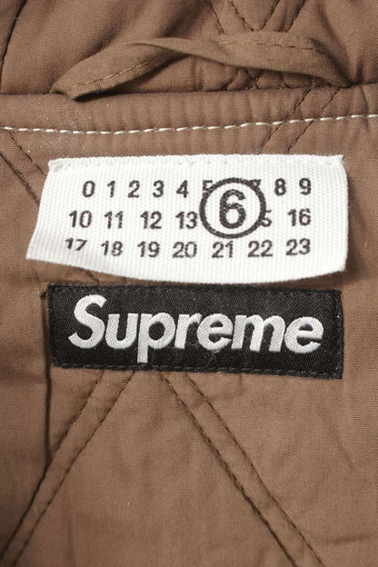 MM6 24SS Foil Hooded Work Jacket Paint Print Size S