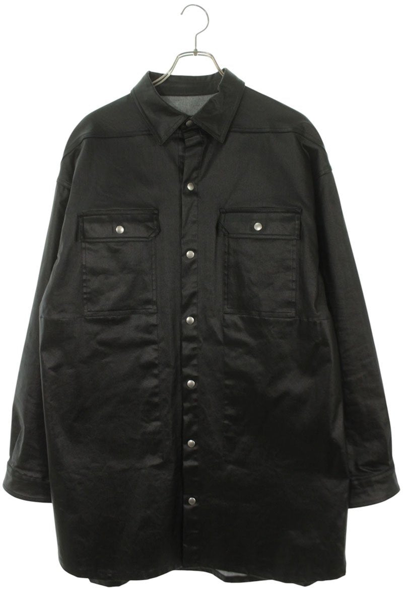 Rick Owens Coated Outer Shirt Blouson Black Size M