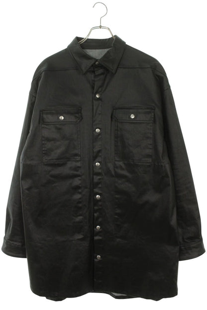 Rick Owens Coated Outer Shirt Blouson Black Size M