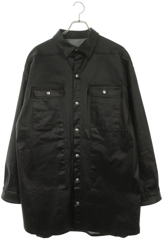 Rick Owens Coated Outer Shirt Blouson Black Size M