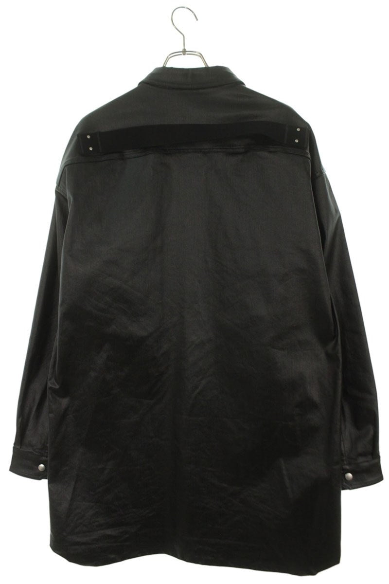 Rick Owens Coated Outer Shirt Blouson Black Size M