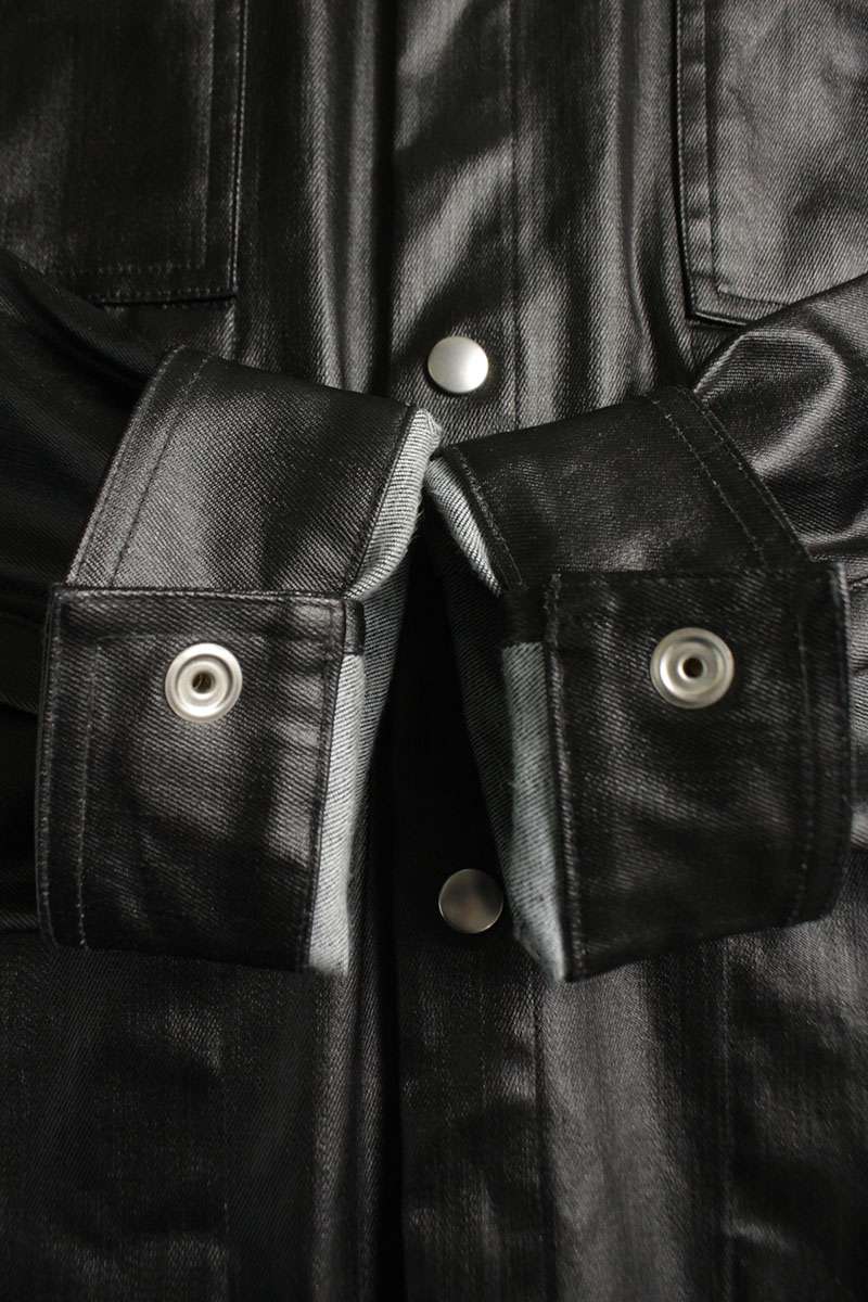 Rick Owens Coated Outer Shirt Blouson Black Size M