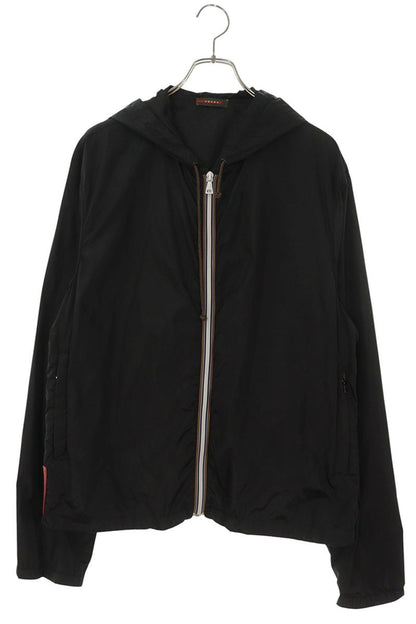 PRADA SPORT Nylon Zip-Up Blouson Black Size XXL