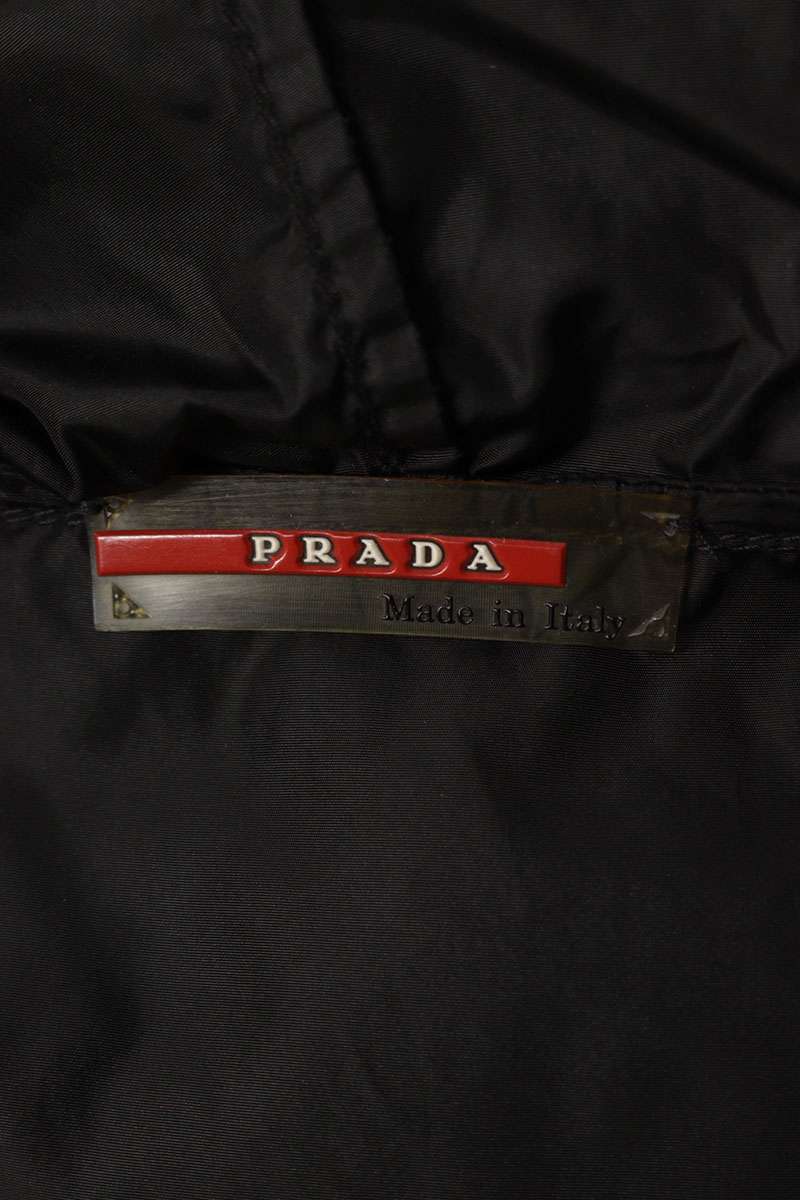 PRADA SPORT Nylon Zip-Up Blouson Black Size XXL