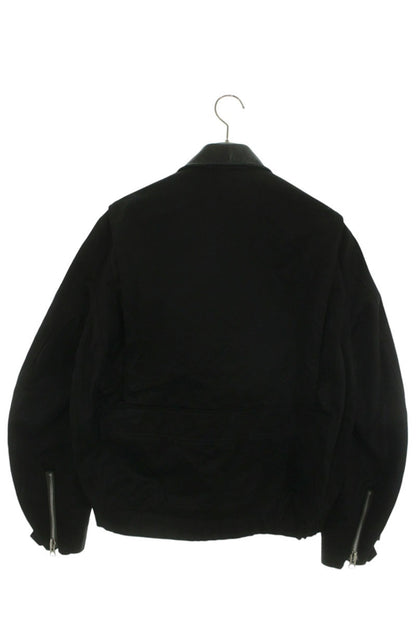 Sacai Leather Collar Cotton Chino Blouson Black Size S