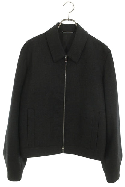 DIOR Wool Zip-Up Blouson Gray Size S