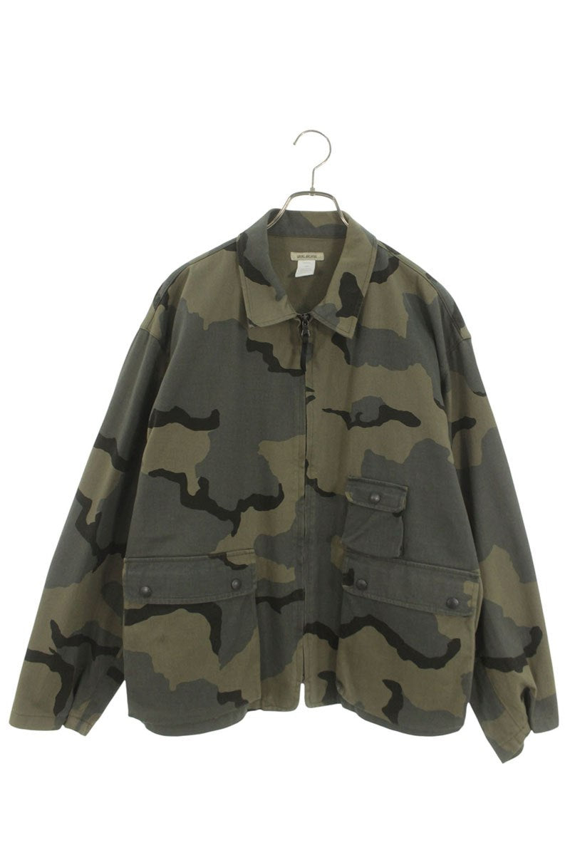 VAINL ARCHIVE Cotton Camo Zip Blouson Khaki Size L