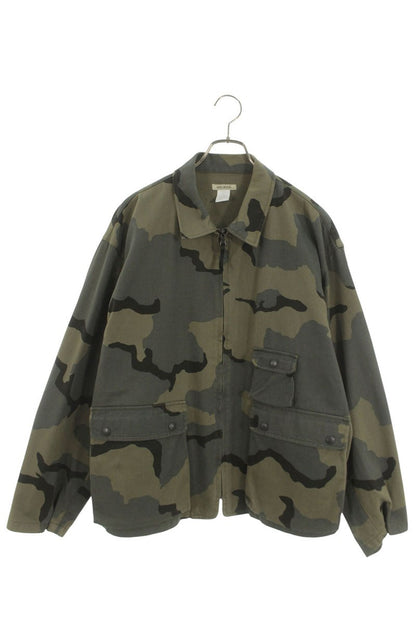 VAINL ARCHIVE Cotton Camo Zip Blouson Khaki Size L