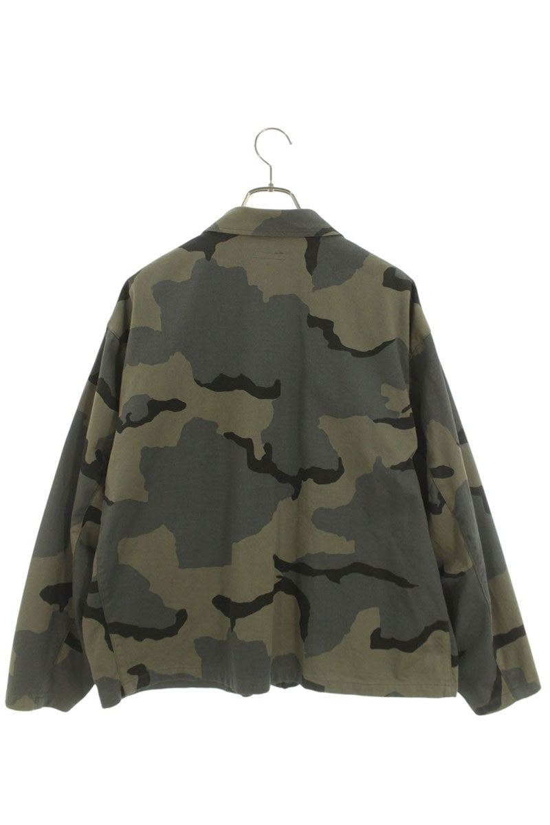 VAINL ARCHIVE Cotton Camo Zip Blouson Khaki Size L