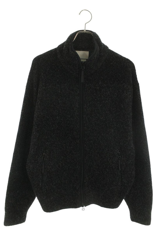 YOKE 25FW Boucle Knit Zip Blouson Black Size M
