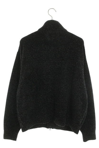 YOKE 25FW Boucle Knit Zip Blouson Black Size M
