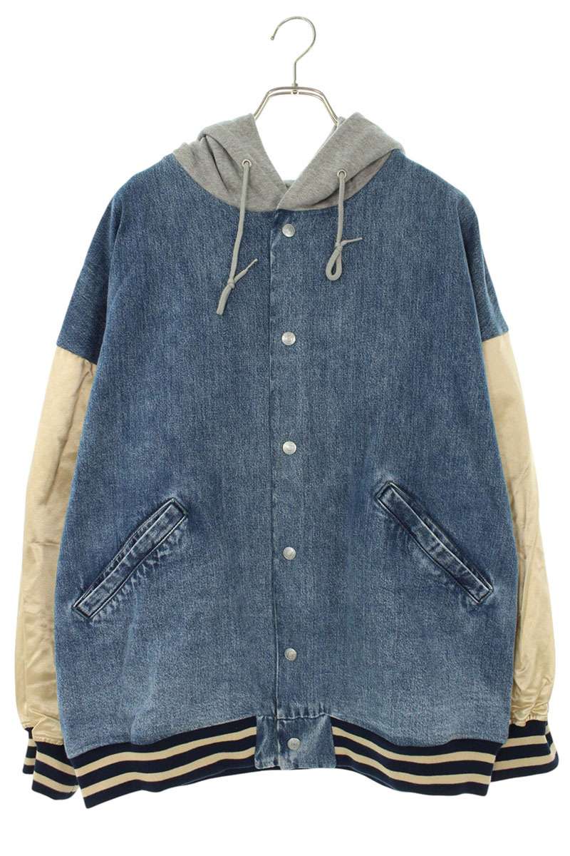 HYSTERIC GLAMOUR FIRE BEAR Applique Remake Denim Size XXL