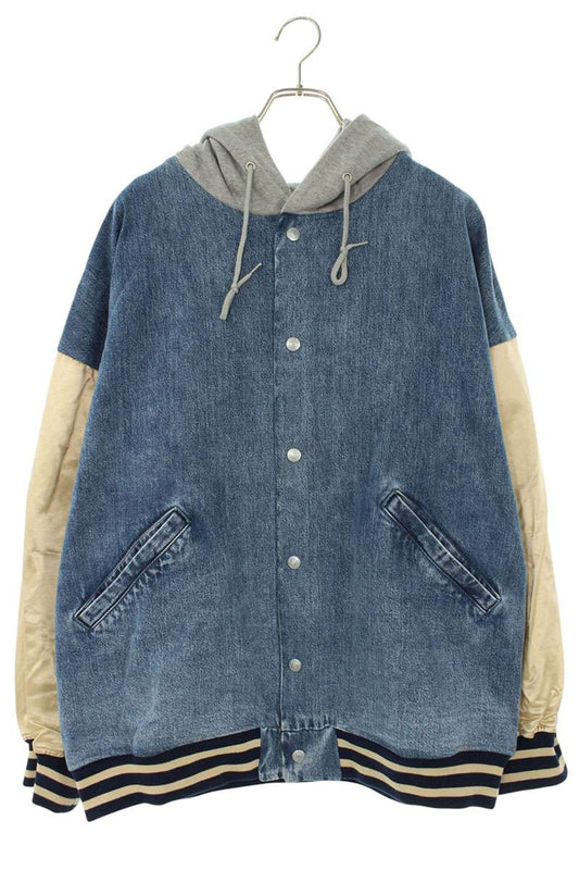 HYSTERIC GLAMOUR FIRE BEAR Applique Remake Denim Size XXL
