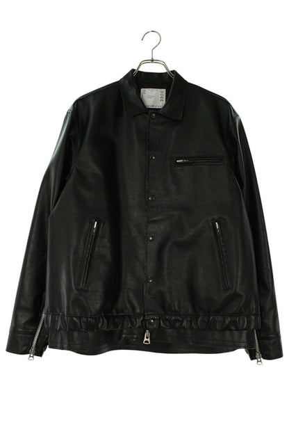 Sacai 26SS Leather Blouson Black Size M