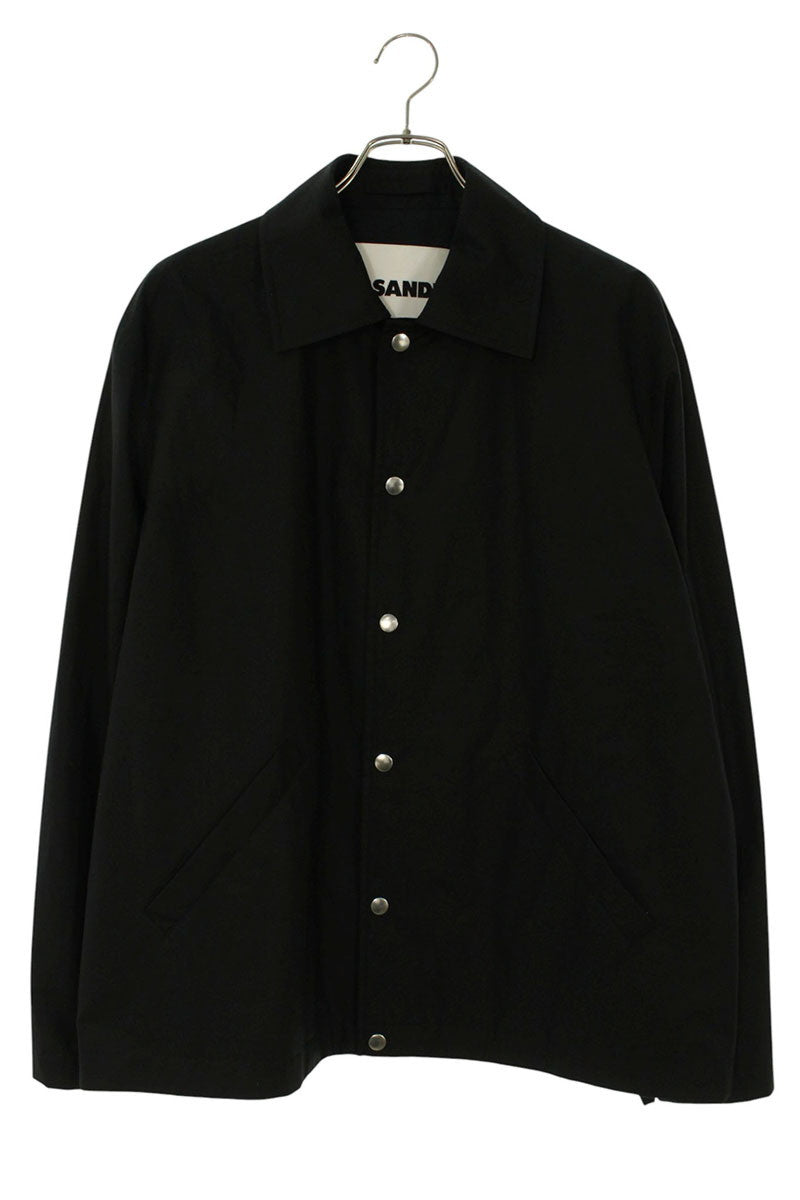 JILSANDER Back Logo Print Coach Jacket Black Size S