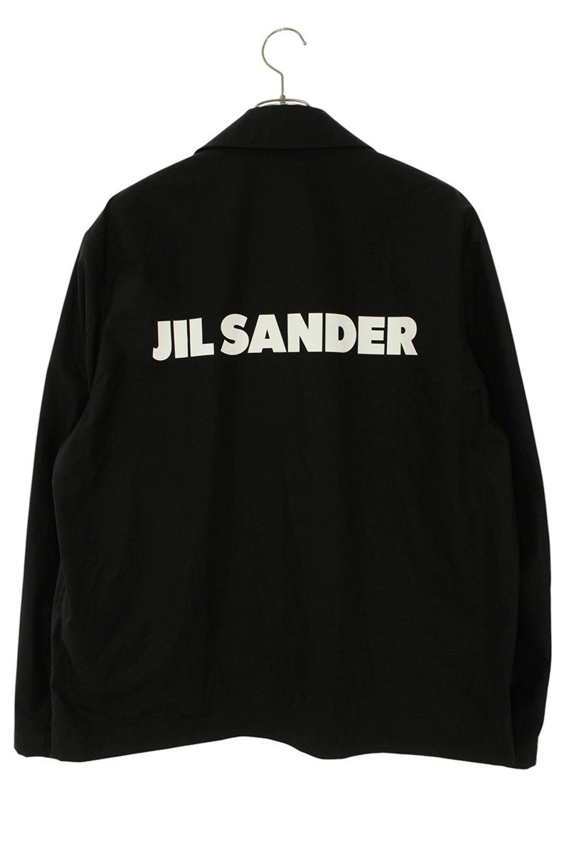 JILSANDER Back Logo Print Coach Jacket Black Size S