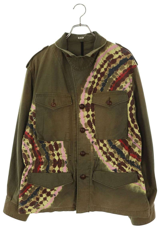KHOKI 26SS Tie-Dye Cotton Jacket Khaki Size L