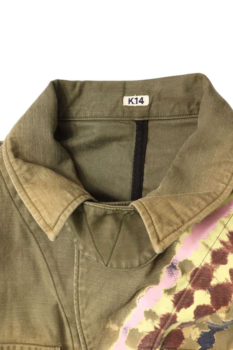 KHOKI 26SS Tie-Dye Cotton Jacket Khaki Size L