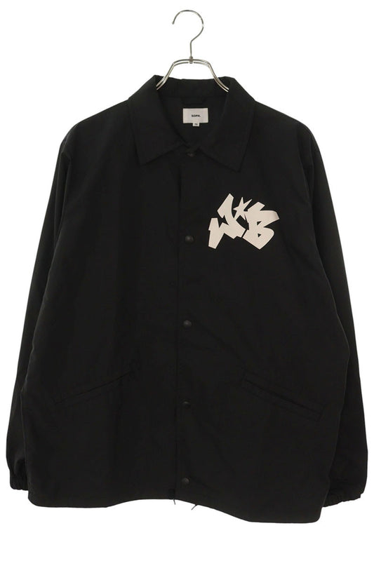 SOPHNET Printed Coach Jacket Black Size M