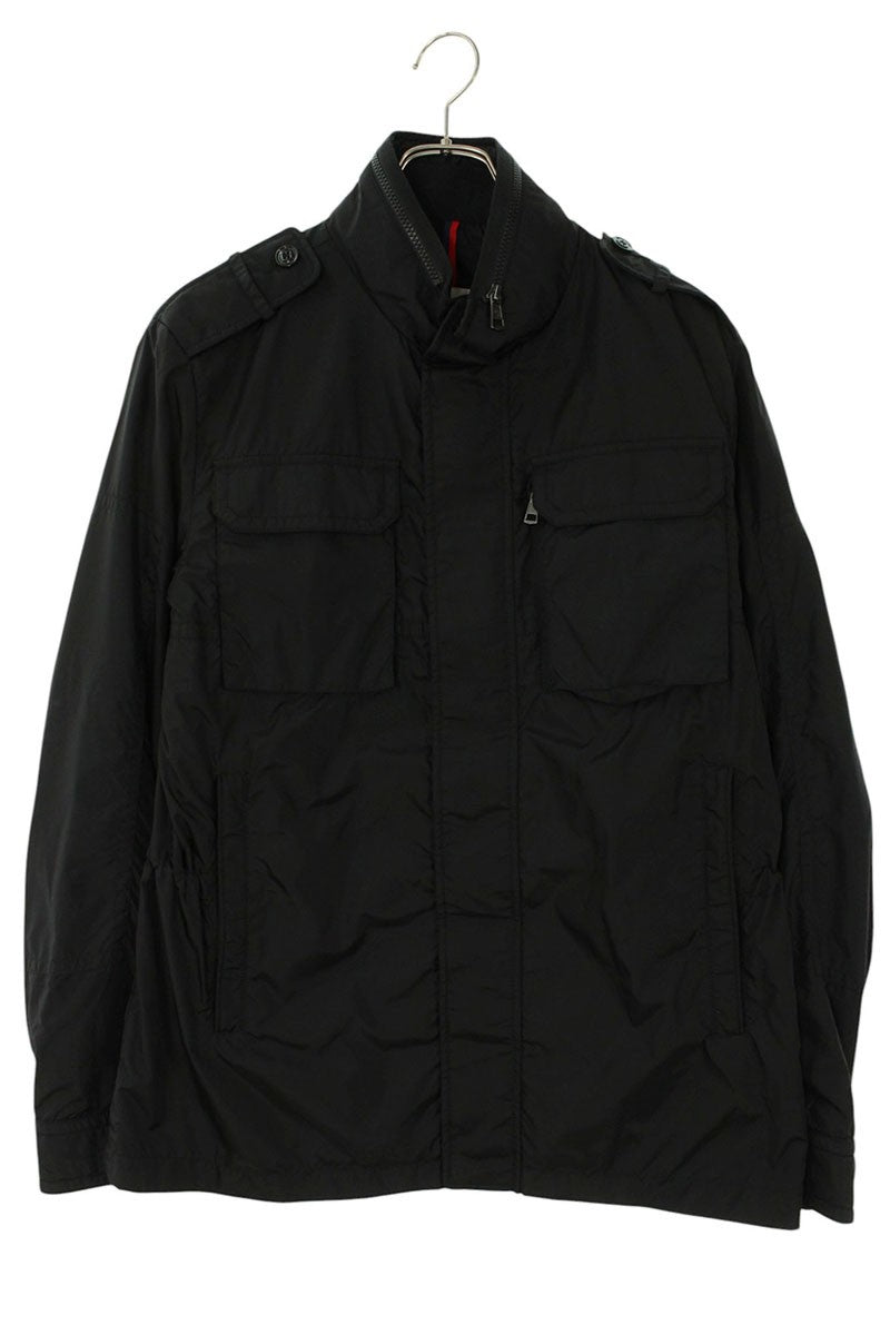 MONCLER Sleeve Logo Patch Nylon Military Jacket Size XL