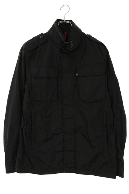 MONCLER Sleeve Logo Patch Nylon Military Jacket Size XL