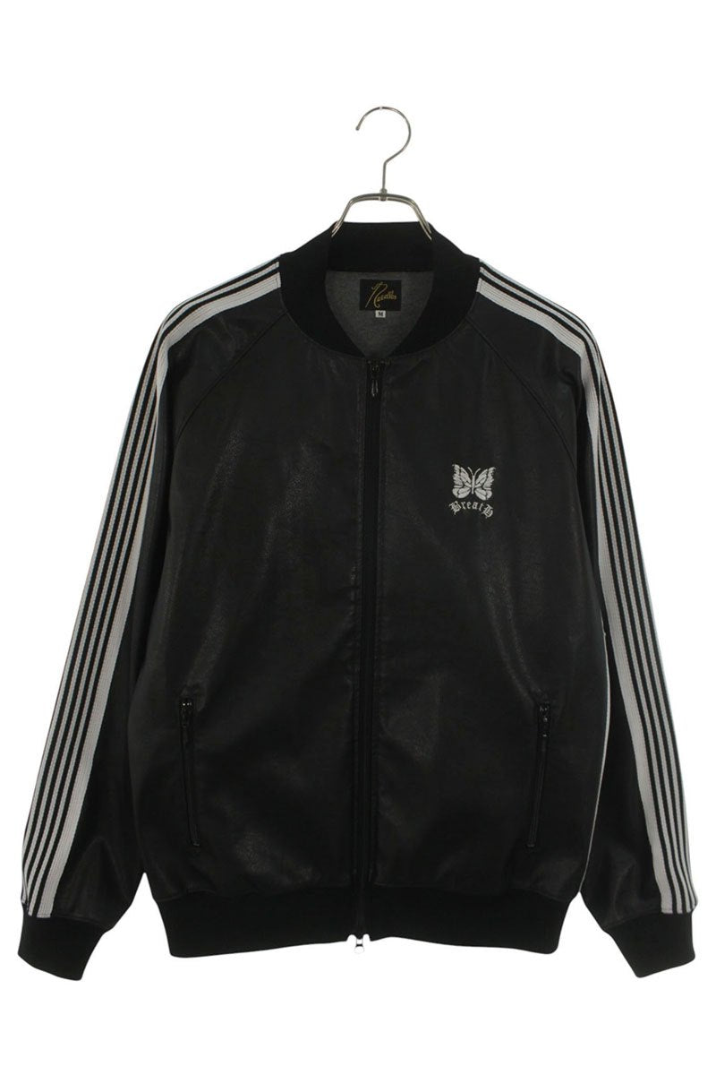 BREATH x Needles Faux Leather Track Blouson Black Size M