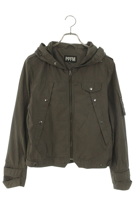 PPFM PEYTONPLACEFORMEN Cotton Zip-Up Hooded Blouson Size M