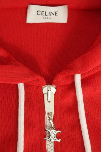 CELINE Triomphe Tracksuit Blouson Red/White Size L