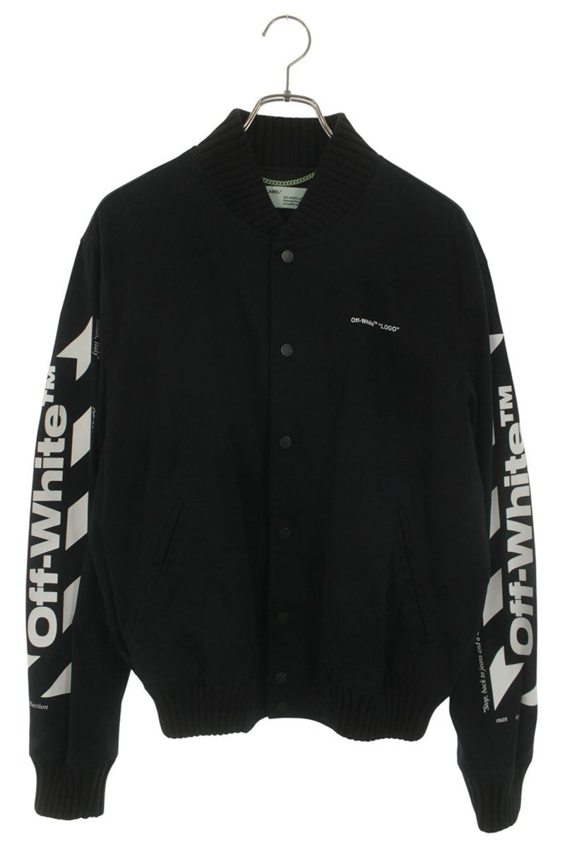 OFF-WHITE 19SS Back Arrow Skinny Varsity Blouson Size XL