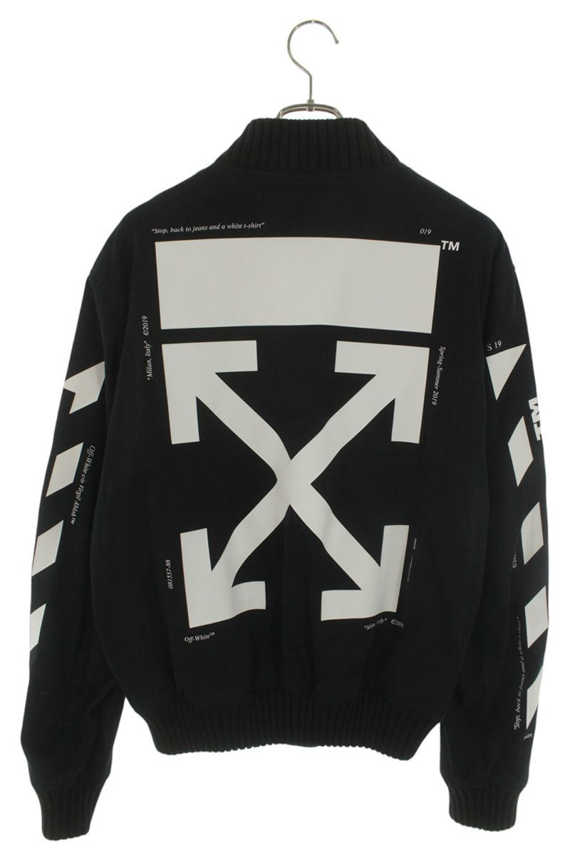 OFF-WHITE 19SS Back Arrow Skinny Varsity Blouson Size XL