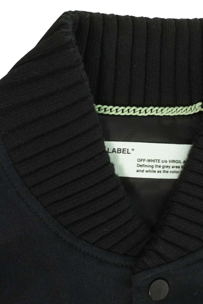 OFF-WHITE 19SS Back Arrow Skinny Varsity Blouson Size XL
