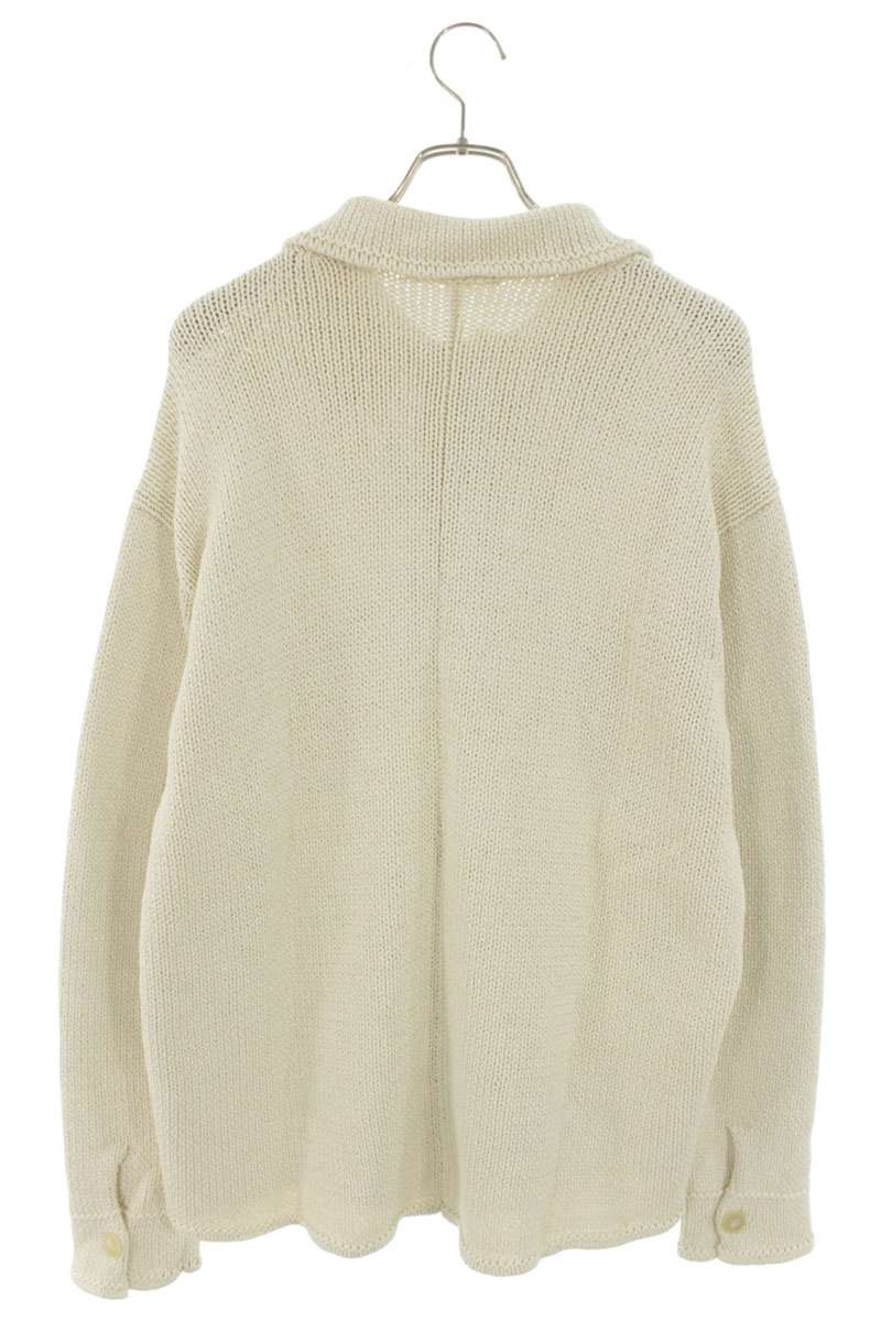 AURALEE Cotton Knit Blouson Beige Size L