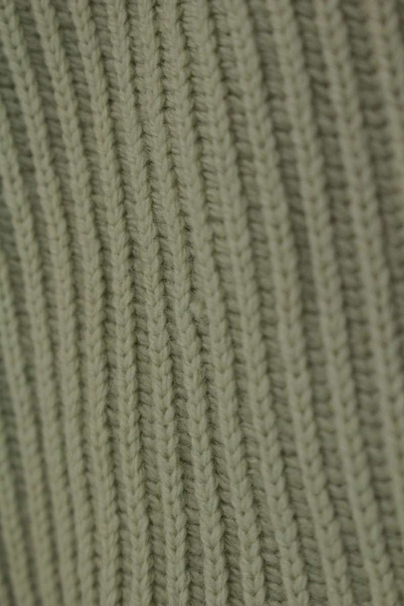AURALEE Wool Knit Jacket Light Green Size XL
