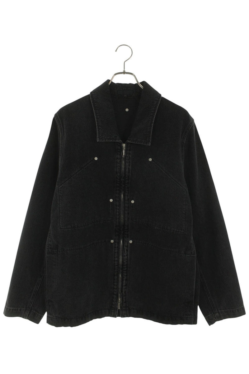 Omar Afridi Denim Coverall Blouson Black Size S