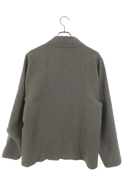 Omar Afridi Houndstooth Coverall Blouson Gray Size S