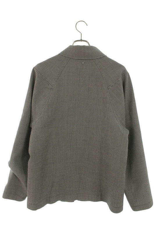 Omar Afridi Houndstooth Coverall Blouson Gray Size S