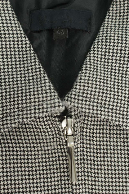 Omar Afridi Houndstooth Coverall Blouson Gray Size S