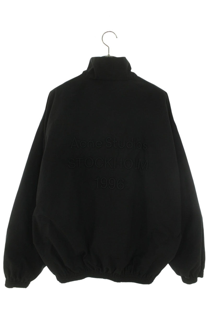 ACNE STUDIOS Back Logo Embroidered Nylon Jacket Black Size S