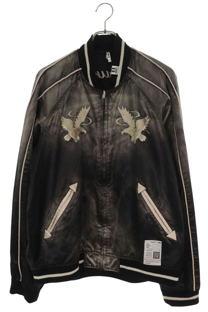 MIHARAYASUHIRO Distressed Souvenir Jacket Black Size S