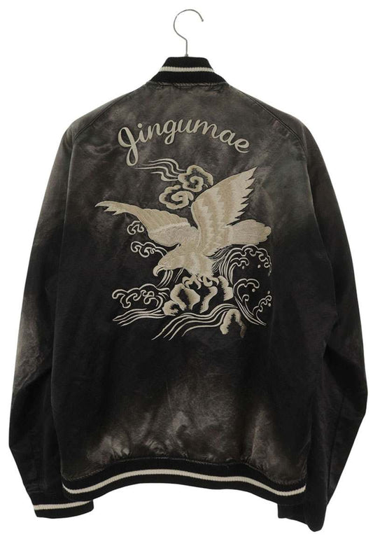 MIHARAYASUHIRO Distressed Souvenir Jacket Black Size S