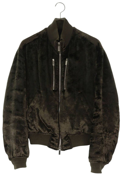 DIOR Velour Bomber Jacket Khaki Green Size 44